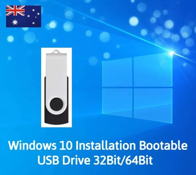 Windows Win 10 Installation Bootable USB 32/64Bit (Repair,Install,Re-Install)