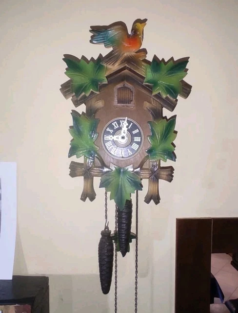 Ancienne Horloge Coucou Forêt Noire Années 50 - Originale Pièces Détachées