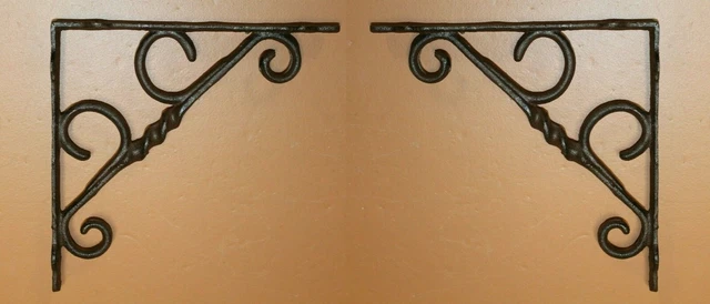 Vintage Style Americana Shelving Brackets Corbels Cast Iron, 9 1/4",B-55 - 2 pcs