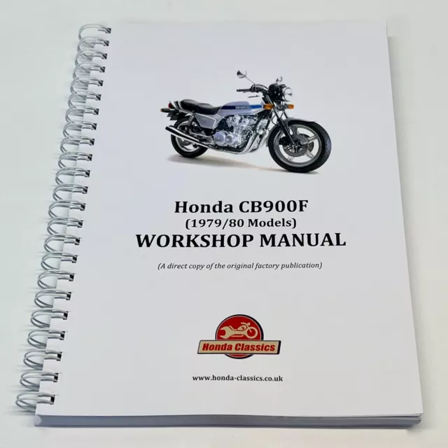 Honda CB900F Factory Workshop Shop Manual Book, Reproduction. HWM073