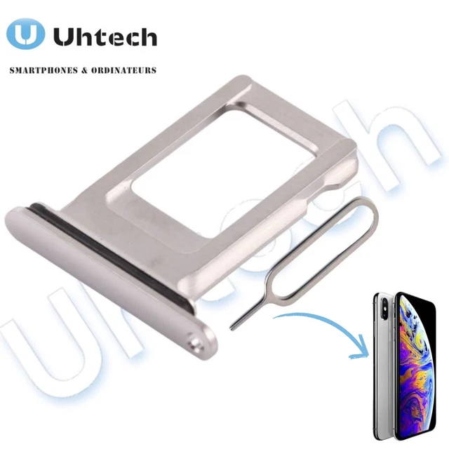 Tiroir à Carte SIM Pour IPhone XS Max - Argent, Générique Neuf Sous Blister