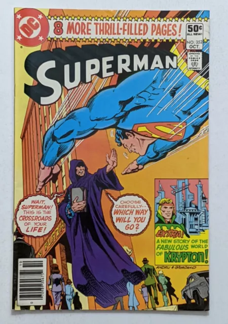 Superman #352 (Oct 1980, DC) FN+ 6.5 Ross Andru and Dick Giordano cover