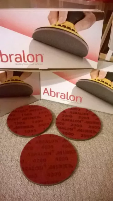 Mirka Abralon 150mm Disk - 6 x Mixed Pack 2x  P1000, P2000, P4000