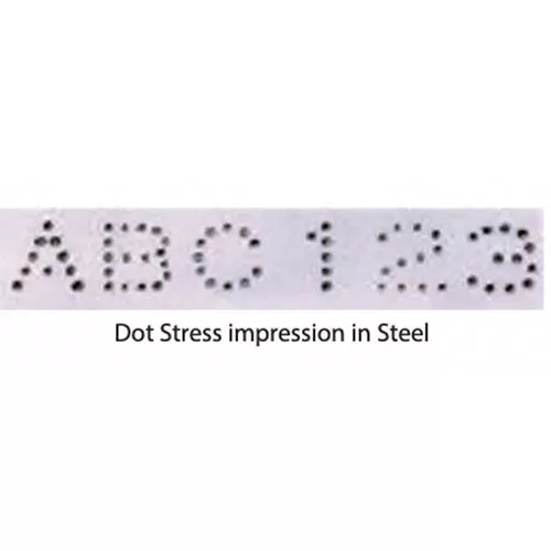 Pryor 8mm Individual Dot Stress Alphabet Hand Punch Set - PRYPAS080DS