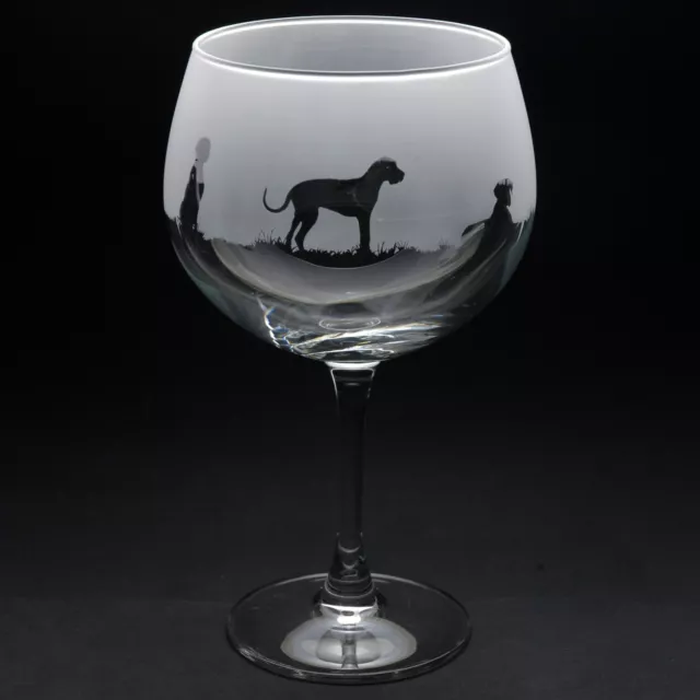 Great Dane | Dog Gin Glass | Engraved | Gift - Present