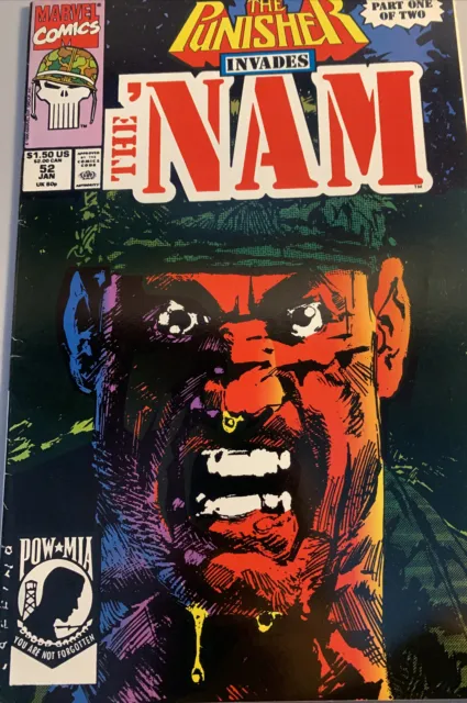 The 'Nam #52 Frank Castle Punisher Invades The NAM - 1991 - Marvel Comics - c1