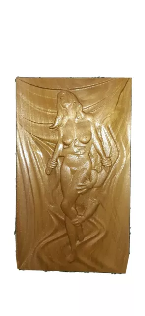 Nude Woman Wood Carving