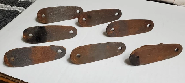 7 Old Antique Iron Hook Wall Nautical ? Special Use? Vintage 4"L Heavy Duty 8