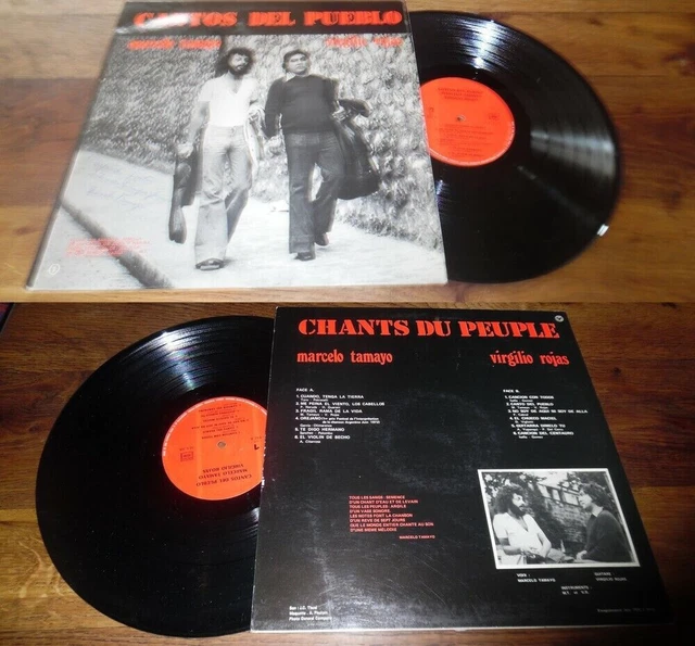 Marcelo Tamayo Virgilio Rojas ‎– Cantos Del Pueblo LP French Private Latin Folk