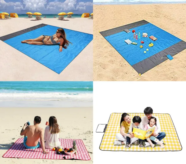 ON SALE!! Camping Sand Free Beach Mat Outdoor Picnic Blanket Pad Rug Mattress US