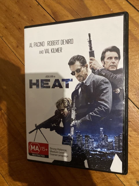 Heat (DVD, 1995) Val Kilmer Al Pacino Robert De Niro Action Region 4 LIKE NEW
