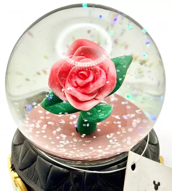 Disney Park : Beauty & the Beast Musical Rose Cameo Snowglobe – NEW with Tag 2