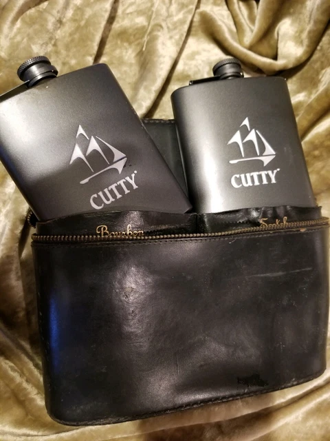 Vintage cutty sark Flask Set bourbon/whiskey 80s COLLECTIBLE set