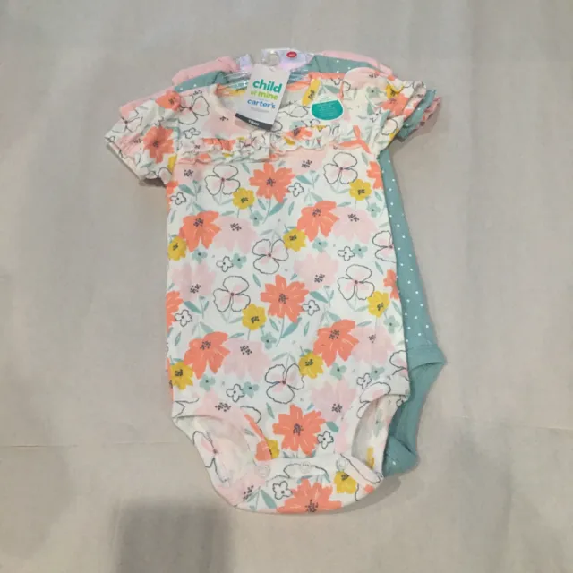 Child of Mine by Carters Baby Girls Shorts Outfit Bodysuit-Dress Size0-18  Months
