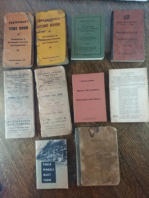 Chicago Burlington Quincy Railroad Company + Misc Railway Pamphlets Ephemera
