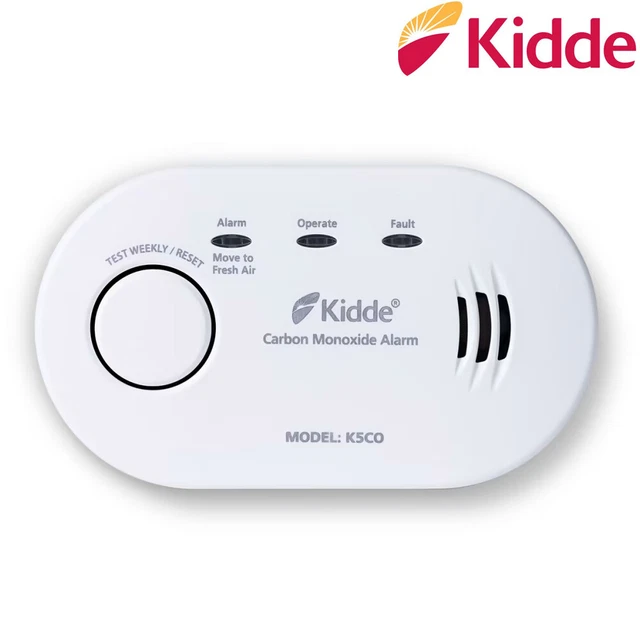 KIDDE K5CO CO Detector Carbon Monoxide Alarm 10 Year Life £19.29