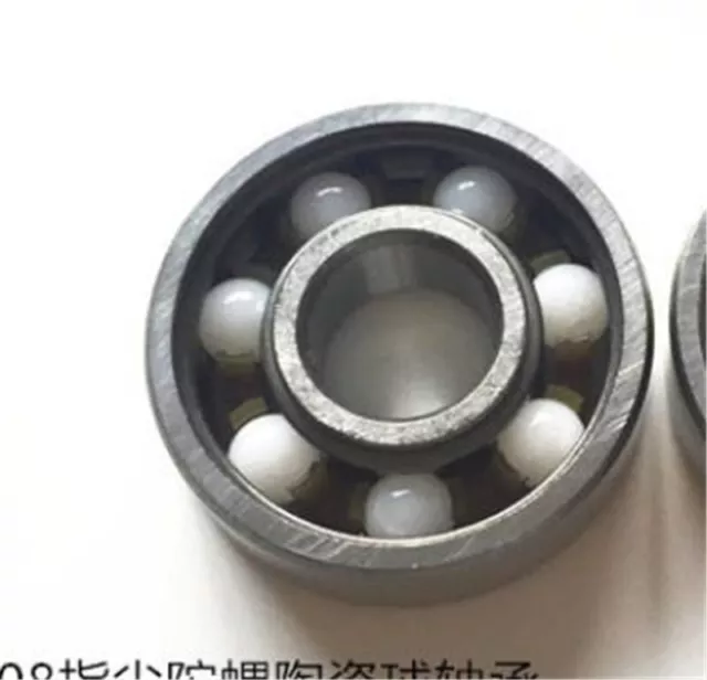Fingertip Gyro Ball Bearing White Ceramic Zirconia Ceramic Ball Hybrid Bearing