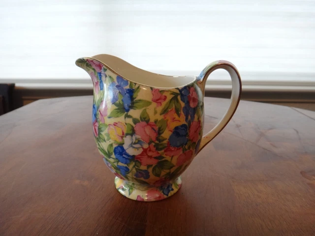 Vintage Chintz 1934-1945 Royal Winton Grimwades Sweet Pea Creamer 4 1/2"