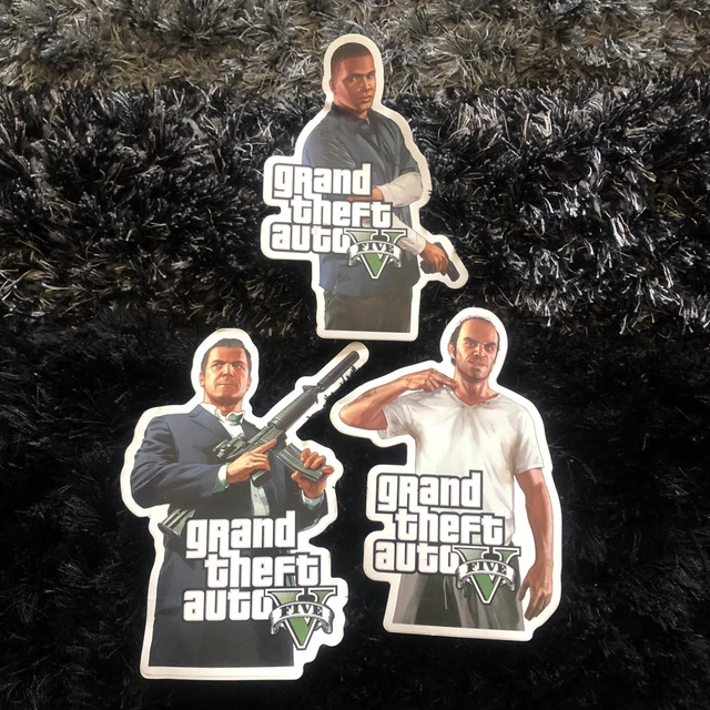 Official GTA V 5 Grand Theft Auto Promo Sticker Set very Rare