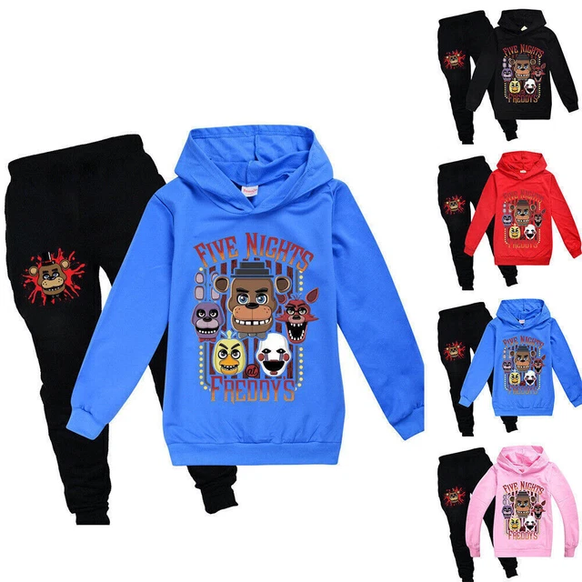 Felpa con cappuccio bambini Five Nights At Freddy's pantaloni tuta FNAF