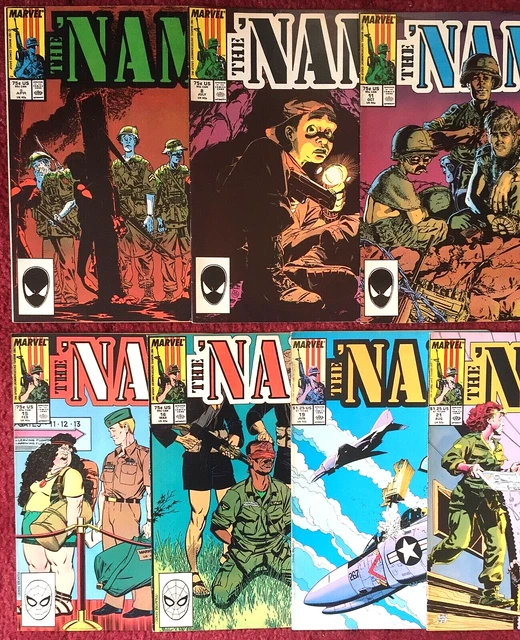 THE NAM 13 Marvel Comic Lot #5/8/11-16/19/21-22/25-26 Doug Murray 1987 F/VF RARE