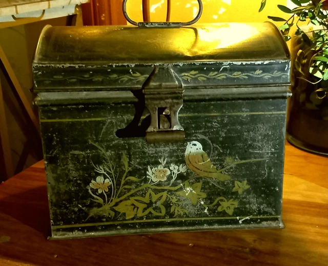 🌟🎄🎅 Wunderschöne Blechschatulle, Piratenkiste, Schatztruhe, Shabby Chic-Stil