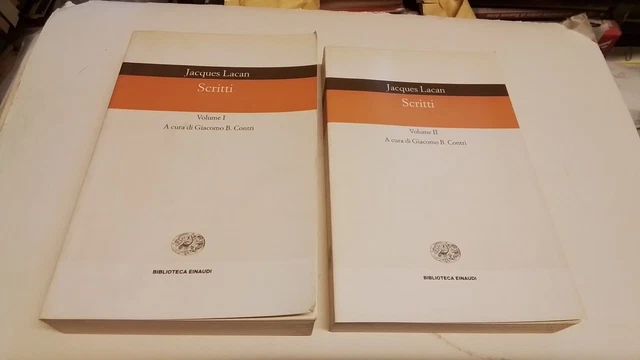 JACQUES LACAN, SCRITTI, 2 VOLL.-EINAUDI, 2002, 11d25 JACQUES LACAN, SCRITTI, 2 VOLL.-EINAUDI, 2002, 11d25