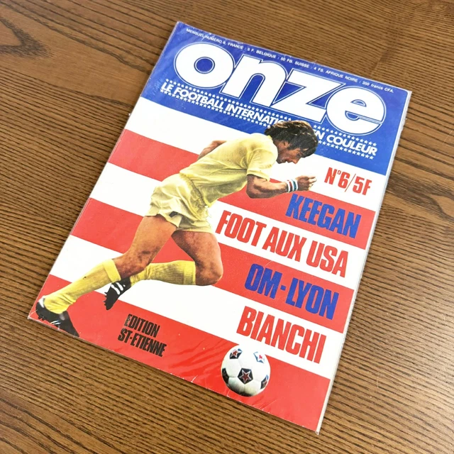 Magazine Onze N°6 1976 - PSG, OM-Lyon, Poster Brésil & Keegan - Très Bon état