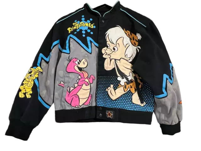 Flintstones JH Designs BomberJacket BamBam Dino Size 9-10 Small Med