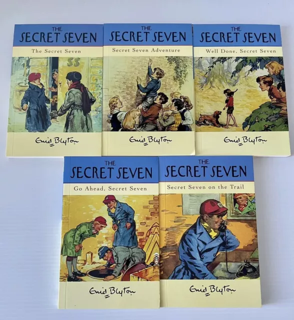 The Secret Seven by Enid Blyton Collection- Books 1-5 small paperbacks