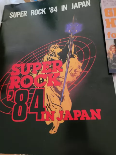 Super Rock Japan 1984 tour book program w/ Motorhead, Glenn Hughes & UFO inserts