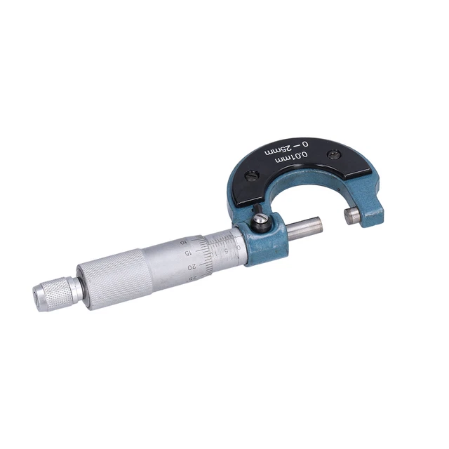 Outside Micrometer Stainless Steel High Accuracy Thickness Measuring Tool 0-25mm