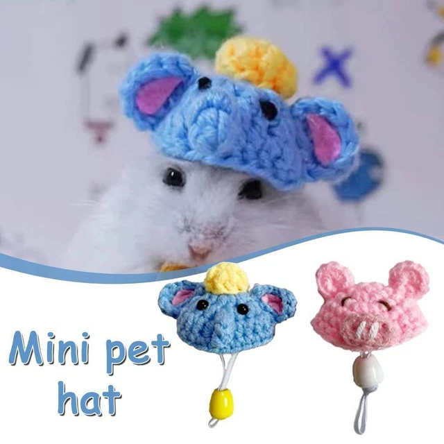 Cappello per animali domestici berretto festa per criceto uccellino scoiattolo regolabile pet fieno carino Z0M3