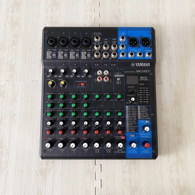 YAMAHA MG10XU 10CHANNEL Mixer With Effects Confirmed Operation Free