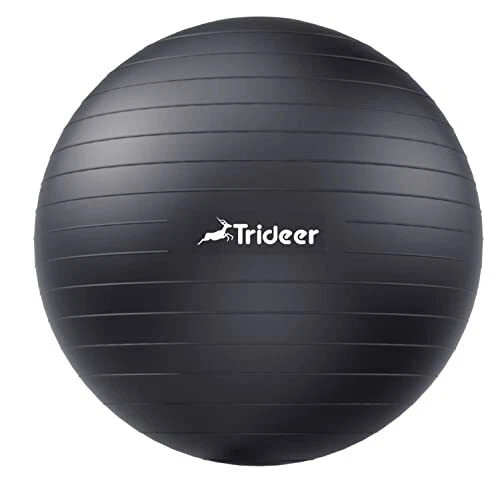 Trideer Extra Thick Yoga Ball Exercise Ball 5 Sizes Ball Chair Heavy Duty Swi...