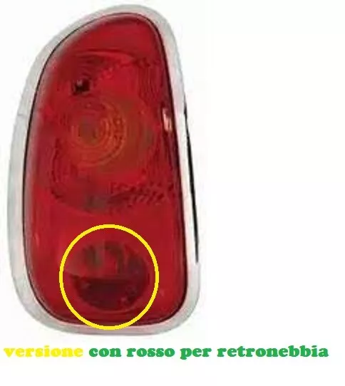 Faro Fanale Fanalino Posteriore Sx Per Mini Countryman R60 2010/2016