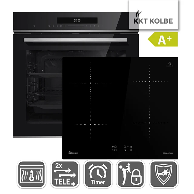 Cuisinière: 60cm Four encastrable EB8017ED + 59cm Plaque Induction KF5900IND