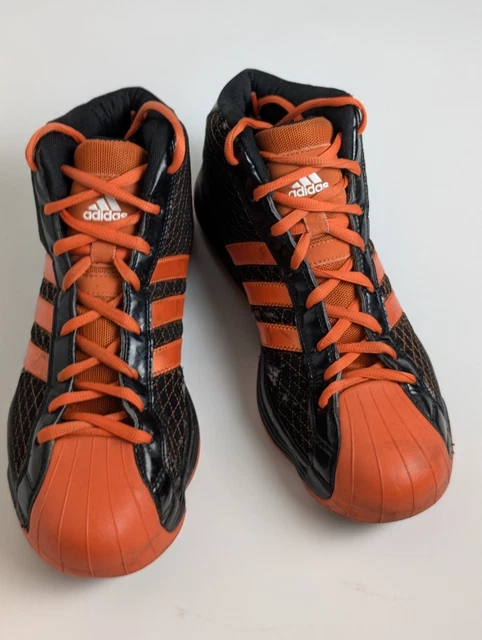 RARE ADIDAS PRO Model Black Tactile Gold Basketball Shoe  display picture 2