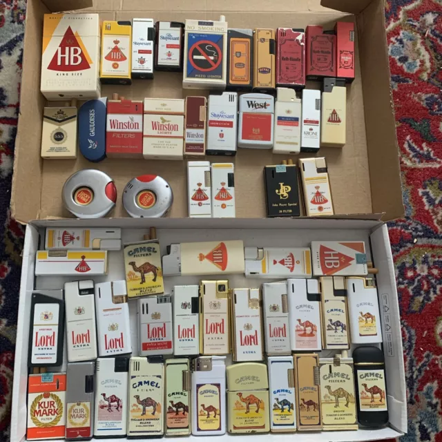 Feuerzeuge Aus Sammlung Mit Markenaufdruck Zigaretten Top Rarität