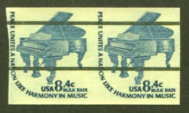 U.S. Scott# 1615C, 1978 Precanceled Imperforate Coil Pair, Fine+ MNH, SCV: $15