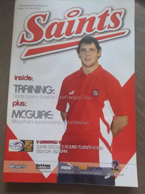 Saint V Wakefield Trinity wildcats Rugby League Programme 12th August 2005
