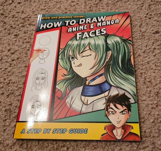 HOW TO DRAW Anime & Manga Faces: A Step by Step Drawing Guide fo £3.97 ...