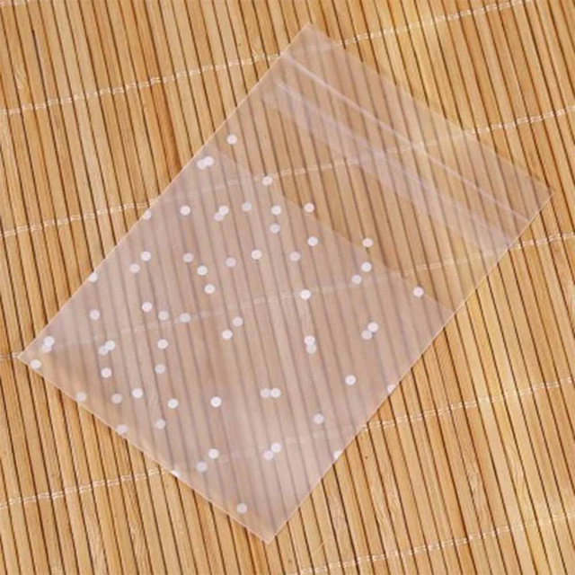 200 pz sacchetti per trattamento autoadesivi cellophane sacchetti per trattamento a pois sacchetti sigillanti per