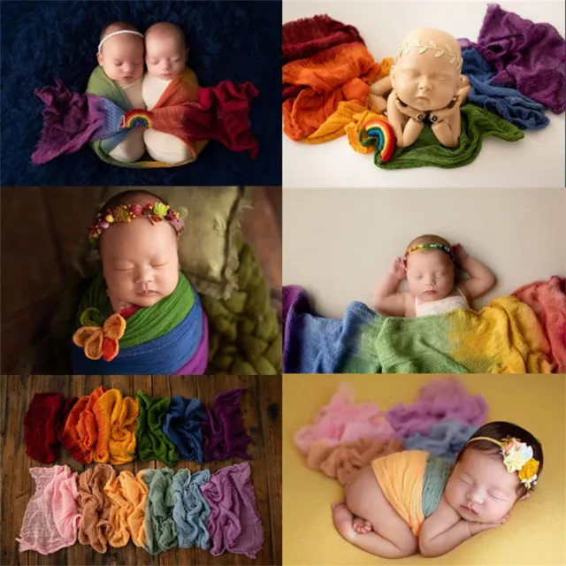 Baby Photo Props DIY Decke Props für Neugeborene Fotografie Lange Ripple Wraps