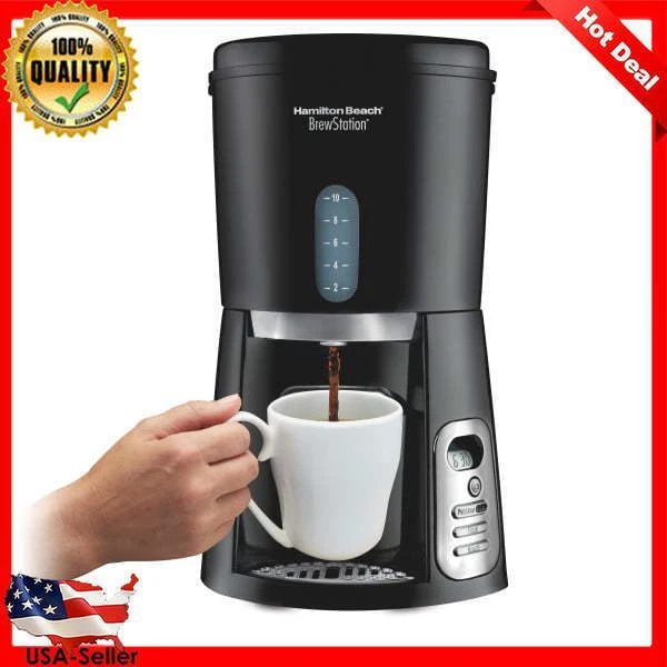 10 CUP COFFEE Maker Programmable Removable Tank W/ Internal Heater