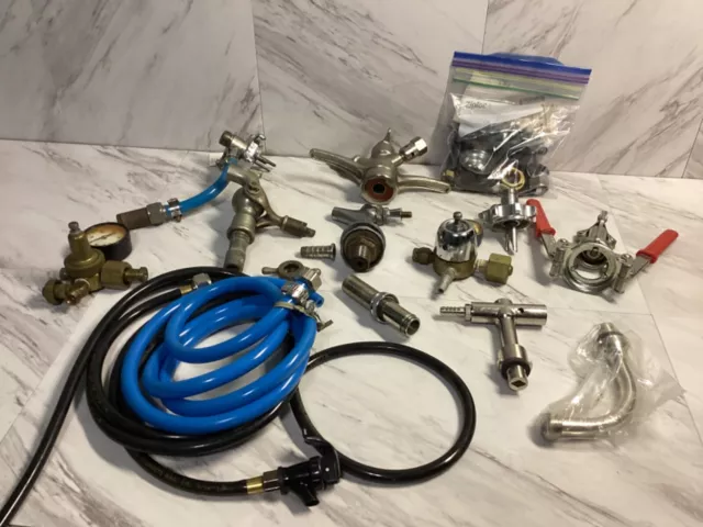 Lot of Beer Tap Faucet Keg Stainless Regulators - Tap-Right Perlick