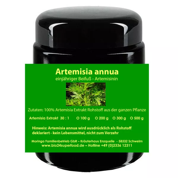 100 g Artemisia annua einjähriger Beifuß hochdosiert 30:1 Extrakt im Violettglas