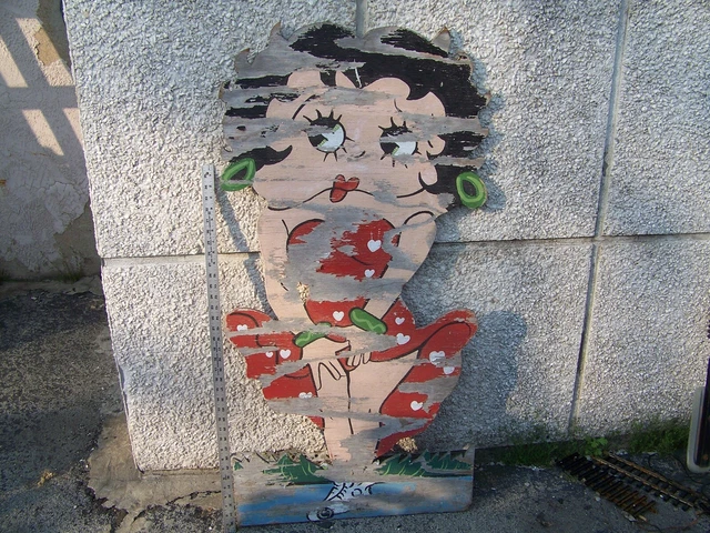 4 Foot tall Betty Boop from the 1930's Carnival Sign