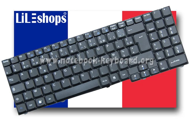 Clavier Complet QWERTY UK Blanc Pour Packard Bell EasyNote SB88 – Réf. AEPB3E00020, MP-03756GB-9205 (Neuf, Ouvert)