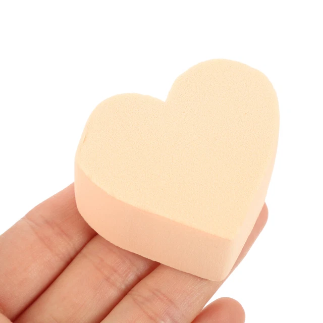 12 Stück Puderquasten In Herzform – Weiche Make-up-Schwämme Für Gesichtspuder
